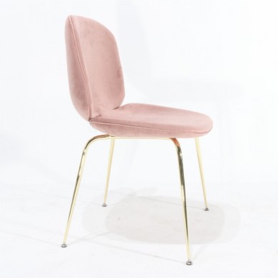 ODETTE chair in fabric, leather or velvet various colours