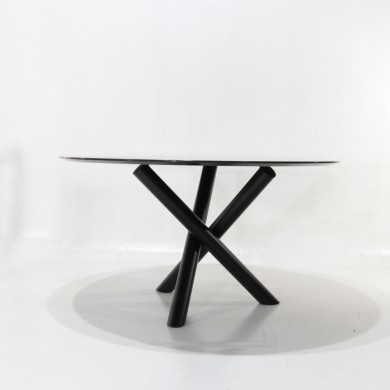 Tavolo X-TABLE tondo in ceramica varie misure e finiture