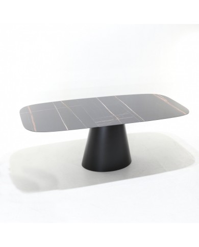 ANDROMEDA BOTTE extendable ceramic table with marble effect