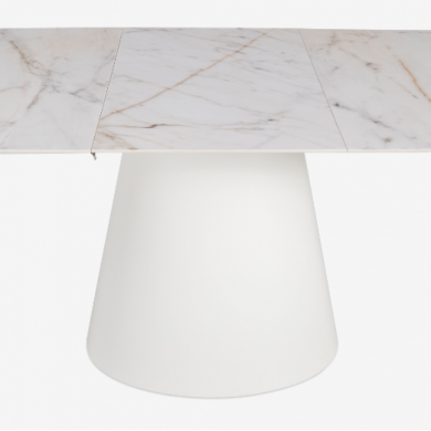 ANDROMEDA BOTTE extendable ceramic table with marble effect