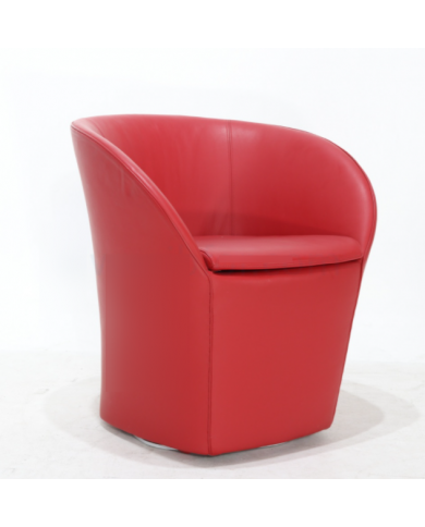 ELY armchair in fabric, leather or velvet various colours