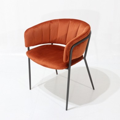 MISSANDEI armchair quilted in fabric, leather or velvet in