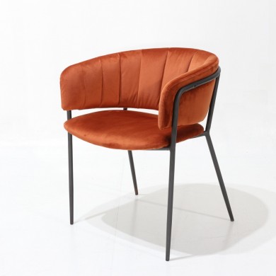 MISSANDEI armchair quilted in fabric, leather or velvet in