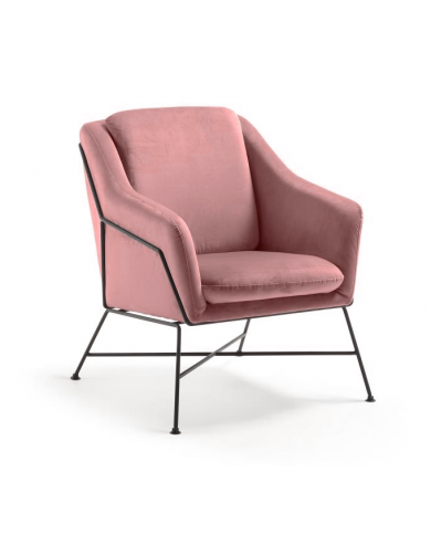 BRIDA-Sessel aus Stoff, Leder oder Samt in verschiedenen Farben