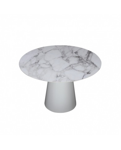 Tavolo ANDROMEDA in ceramica effetto marmo varie finiture e