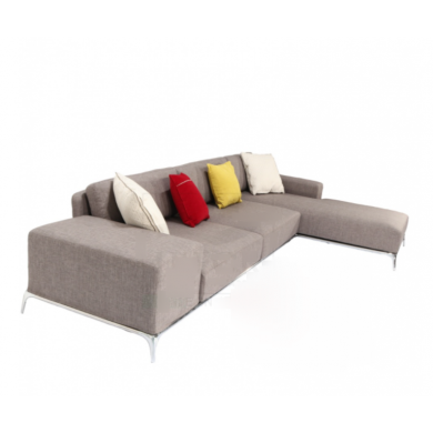 GATE sofa with peninsula in various colored fabric