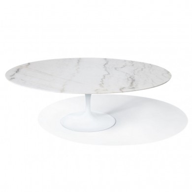 Table basse ovale TULIP en marbre différentes tailles et