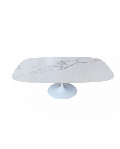 TULIP extendable barrel-shaped table in ceramic various sizes