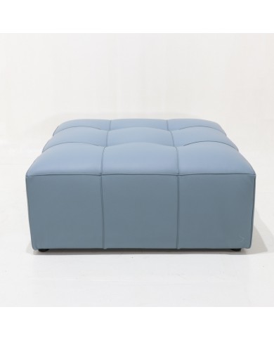 BOLLA capitonné pouf in fabric, leather or velvet in various