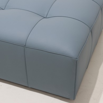 BOLLA capitonné pouf in fabric, leather or velvet in various