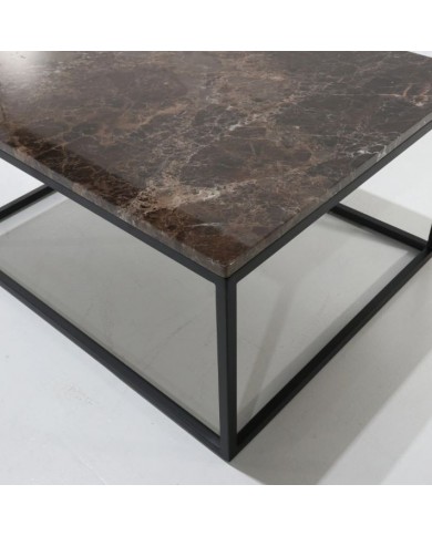 Table basse ZED avec plateau en marbre en différentes finitions
