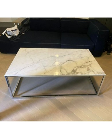 ZED coffee table with marble top in various finishes