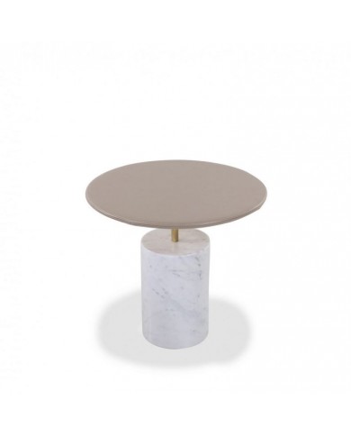 Table basse BOOM avec plateau en cuir en différentes finitions