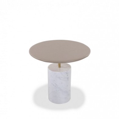Table basse BOOM avec plateau en cuir en différentes finitions