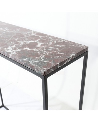 KELLY console with marble top in various finishes and sizes