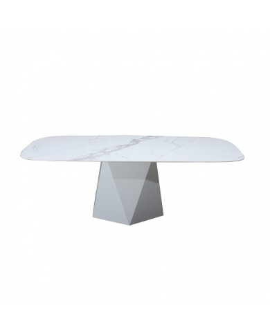 SIX SIDE barrel-shaped table in ceramic various sizes and