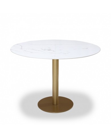 Table extensible BARNEY avec plateau en céramique en