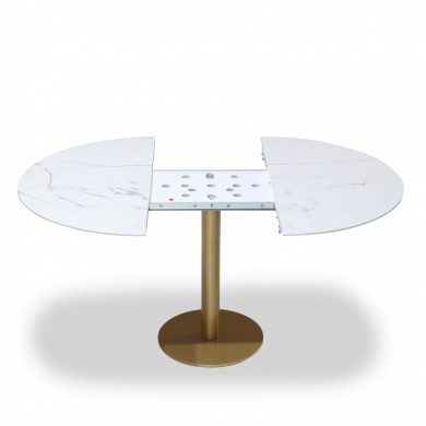 Ausziehbarer Tisch BARNEY mit Keramikplatte in verschiedenen