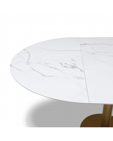 Table extensible BARNEY avec plateau en céramique en