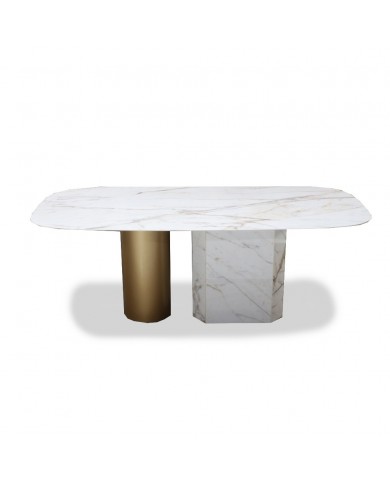 Table ELITE avec plateau tonneau en céramique, différentes
