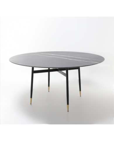 Runder Tisch EDRA mit Marmorplatte in verschiedenen Größen und