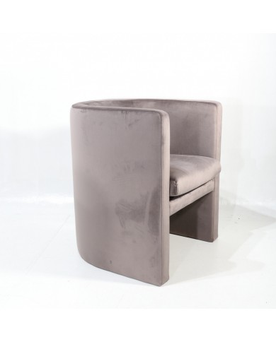 MEG armchair in fabric, leather or velvet various colours