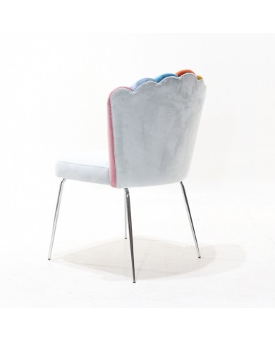 HAND RAINBOW chair in stain-resistant velvet in various colours