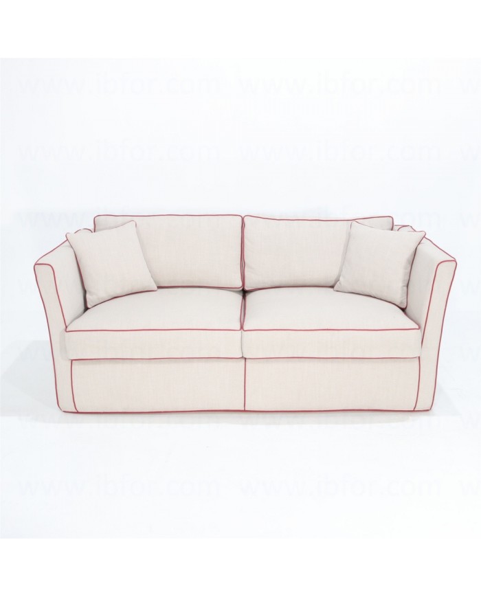 ART DECÒ sofa in fabric, leather or velvet, various colours