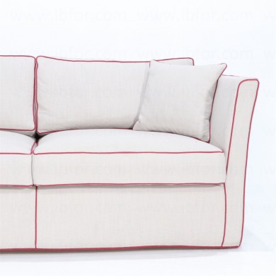 ART DECÒ sofa in fabric, leather or velvet, various colours