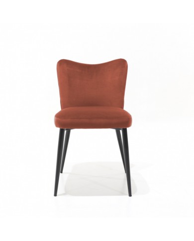DUNES chair in fabric, leather or velvet various colours