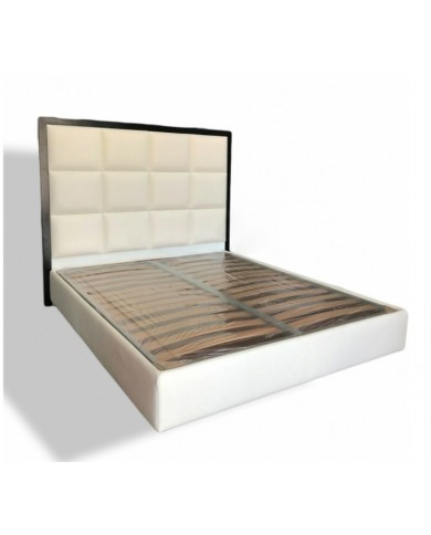 QUADROS-Bett aus Stoff, Leder oder Samt in verschiedenen Farben
