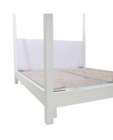 SANTORINI bed with wooden canopy