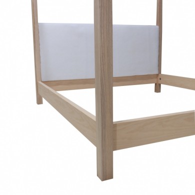 SANTORINI bed with wooden canopy