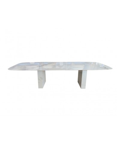DAVID barrel-shaped ceramic table in various sizes and finishes
