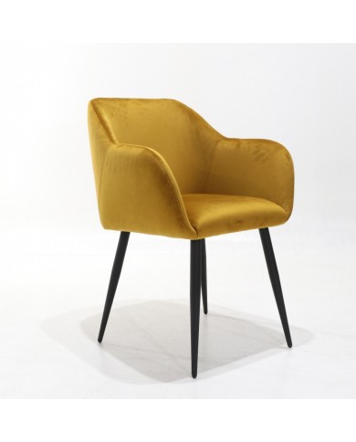ARMONIA armchair in fabric, velvet or leather in various colours