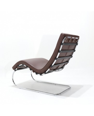 MR MIES 2 chaise longue in leather various colours