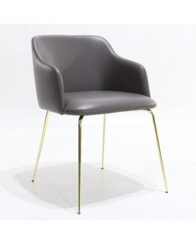 OTELLO steel chair in fabric, leather or velvet various colours