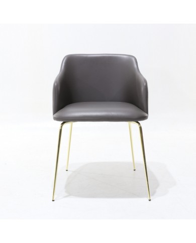 OTELLO steel chair in fabric, leather or velvet various colours