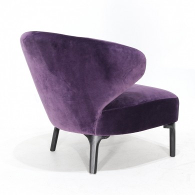 ASTON armchair in fabric, leather or velvet in various colours