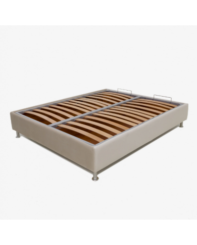 SOMMIER double bed with container in various colored fabric