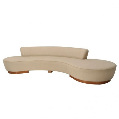 WAVE sofa in fabric or velvet various colours