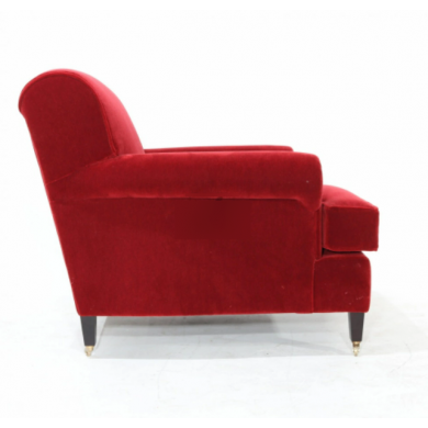 WILL armchair in fabric or velvet various colours