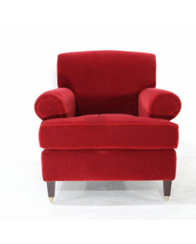 WILL armchair in fabric or velvet various colours