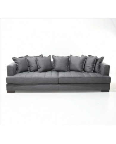 PILLOW 3-Sitzer-Sofa aus Stoff, Leder oder Samt, verschiedene