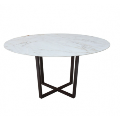 AVA round ceramic table in various sizes and finishes