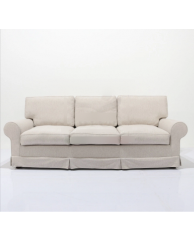 SHABBY 3-Sitzer-Sofa aus Stoff oder Samt in verschiedenen Farben