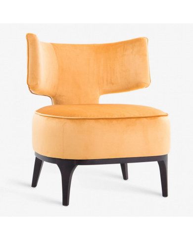 ORIETTA-Sessel aus Stoff, Leder oder Samt in verschiedenen