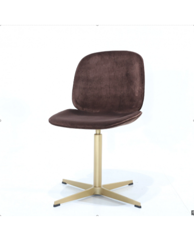 Chaise de bureau HENRY en tissu, cuir ou velours, différentes