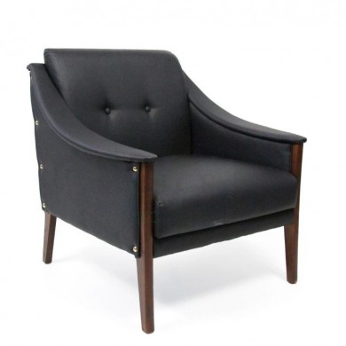BABETTE armchair in fabric, leather or velvet various colours