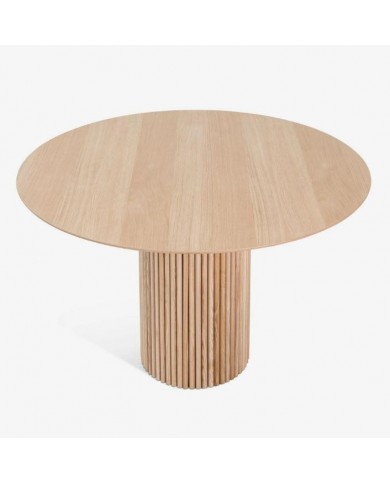 Round TEAK table in oak various finishes and sizes